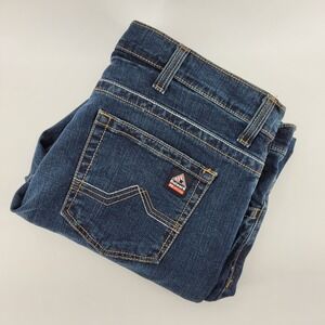 Bulwark FR Flame Resistant Jeans Mens 42x32 Dark Wash CAT2 2112